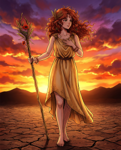 Melissa Melenia of the sacred roads, protagonist of the book series The Last Legends by George Kissamitakis